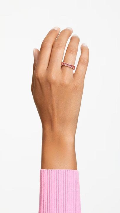 Produktbild Swarovski Matrix Ring Baguette Schliff Rosa Roségold (52)