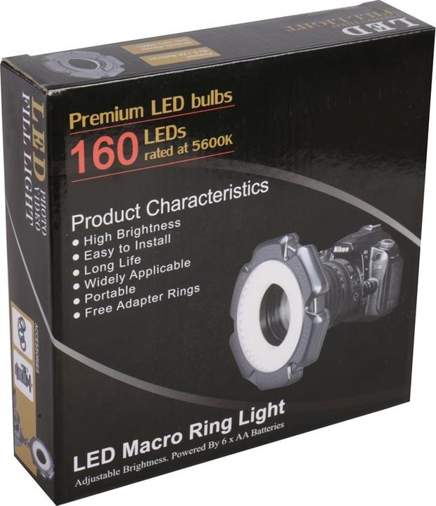 Produktbild Studioking Makro LED Ringlampe Dimmbar RL-160 (Ringleuchte)