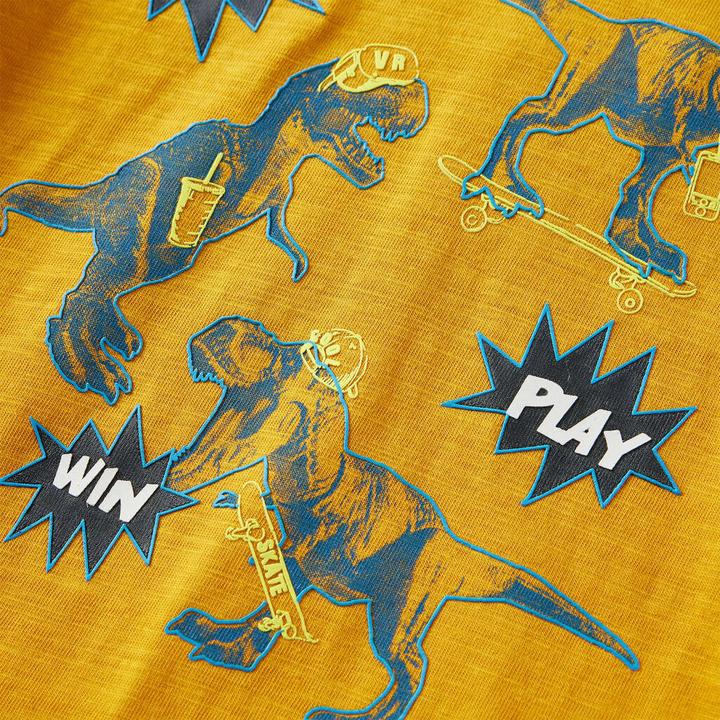 Produktbild vidaXL Kinder-Langarmshirt Ocker 104,Material: 100