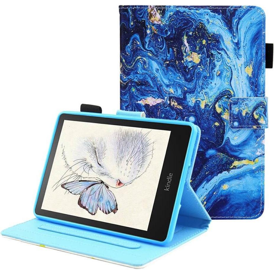 Cover-Discount Kindle Paperwhite (11.Gen) - Schutzhülle Blue Wave (Weitere), Tablet Hülle, Blau