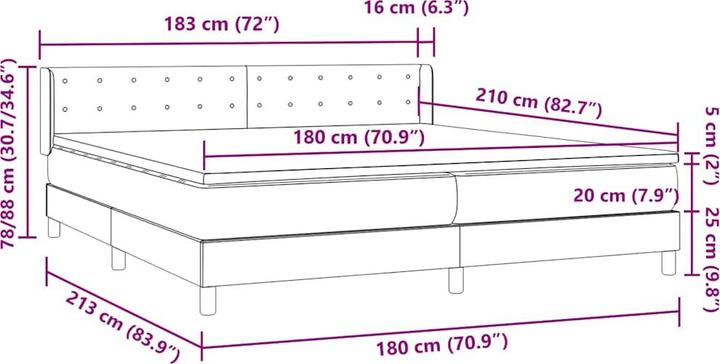 Image du produit vidaXL Carey (180 x 210 cm)