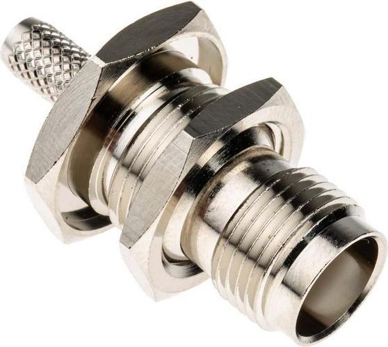 Actual product image RS PRO Female coaxial connector TNC connector, flush-mounting, crimp connection, for RG58/U-K