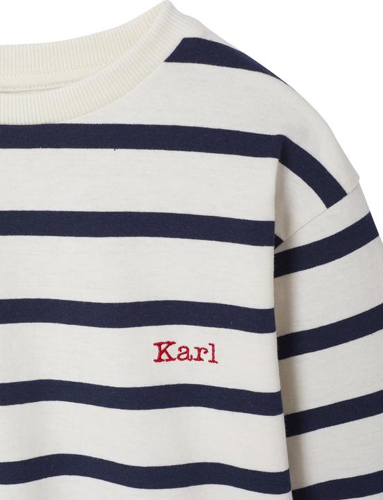 Actual product image Vertbaudet Gestreiftes Jungen Rundhals-Shirt mit Recycling-Baumwolle (92)