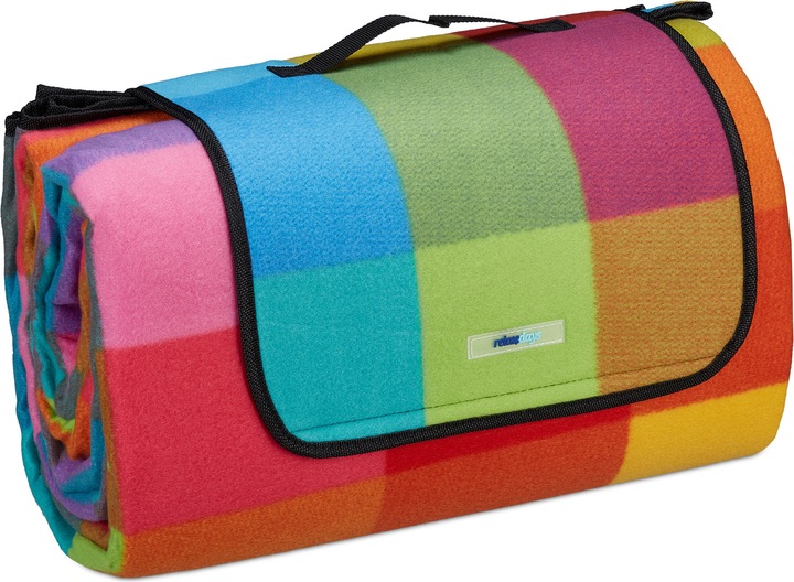 Actual product image Relaxdays Picnic blanket