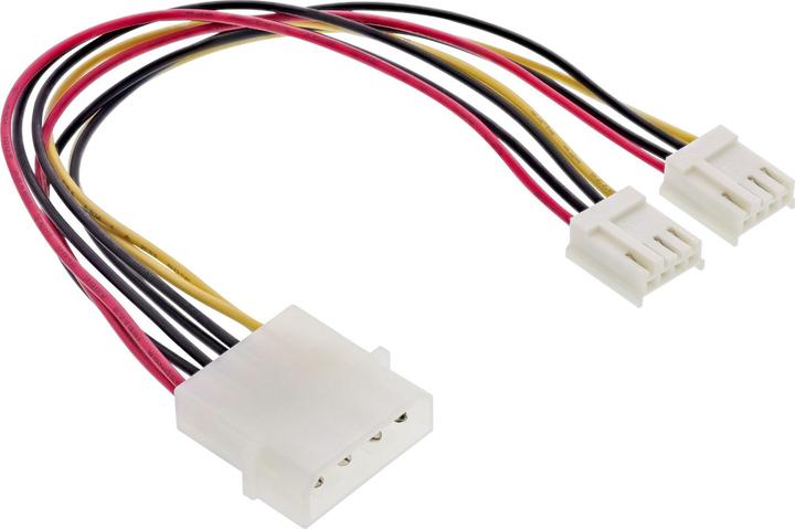 Image du produit InLine Câble d'alimentation en Y de 4 pôles Molex vers 2x Floppy