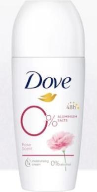 Actual product image Dove Deo Roll on 0% Rose 50ml (Roll-on, 50 ml)
