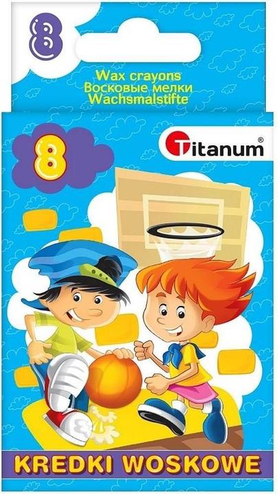 Produktbild Titanum Wachsmalstifte 8 Farben (8x)
