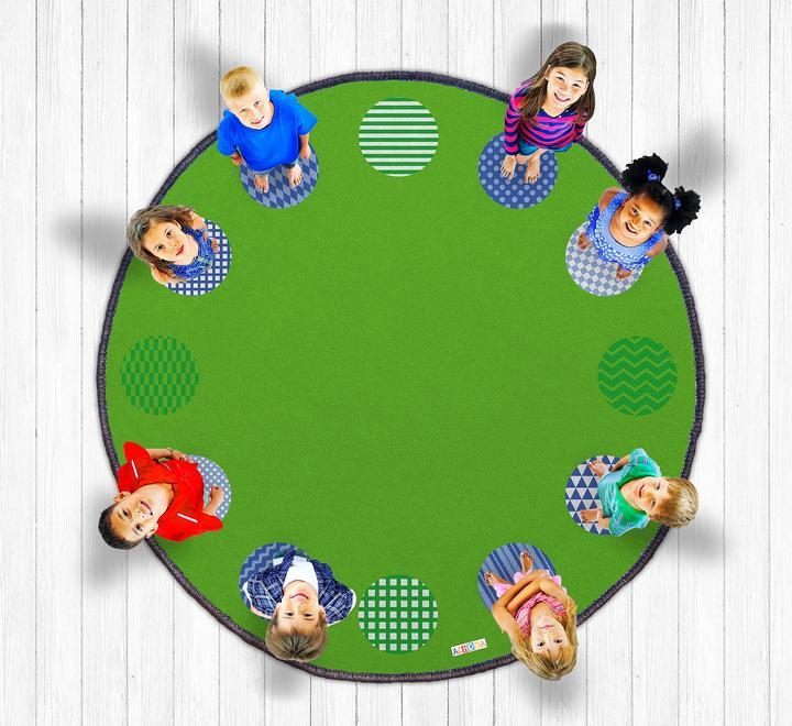 Immagine prodotto Achoka Tappeto da gioco Cerchio del mattino (200 x 200 cm)