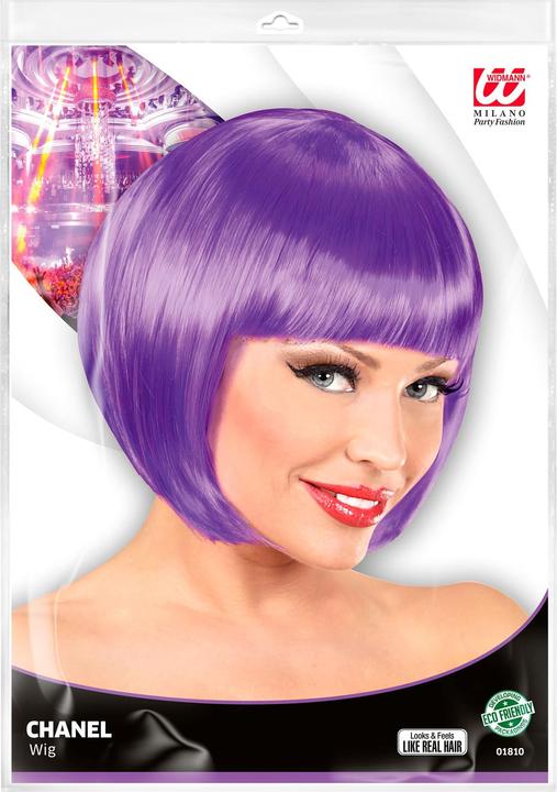 Image du produit Widmann Perruque Bob violette
