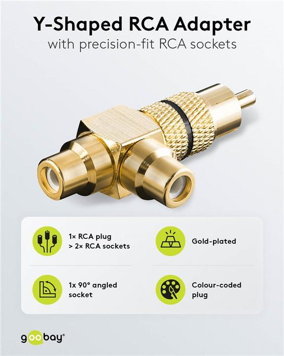 Image du produit Goobay Adaptateur Cinch Y (Adaptateur jack)