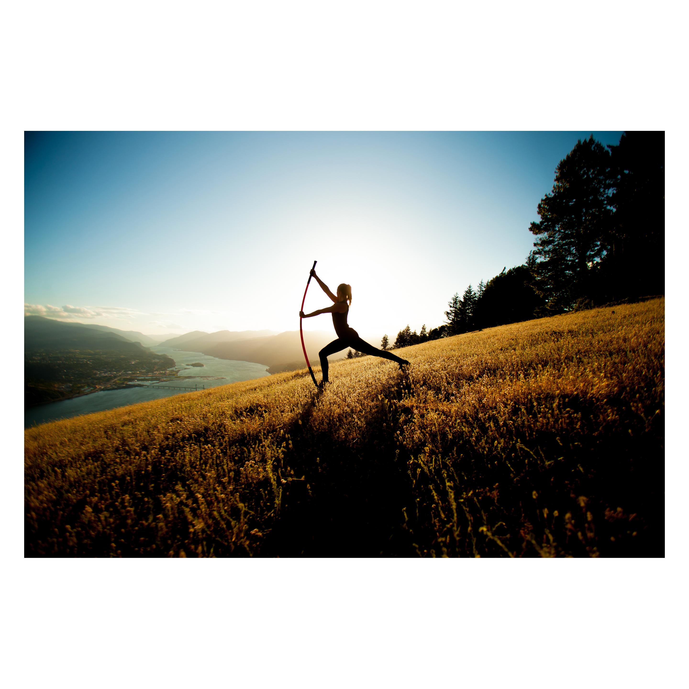 Bastone Mobility Per Stretching - Allenamento Equilibrio E Stabilità, Manici Silicone