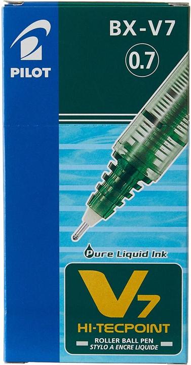 Produktbild Pilot Packung mit 12 V7 Rollerballs mit grüner Nadel (Grün, 12 x)