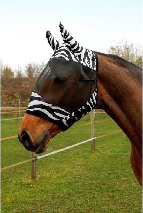 Actual product image Kerbl Fly mask zebra incl. ear protection, pony