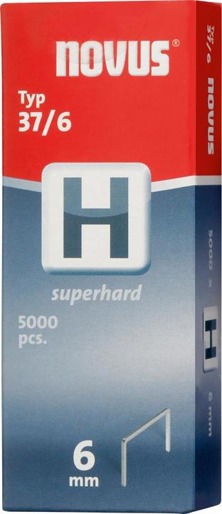 Produktbild Novus Feindrahtklammern 37/6 hart