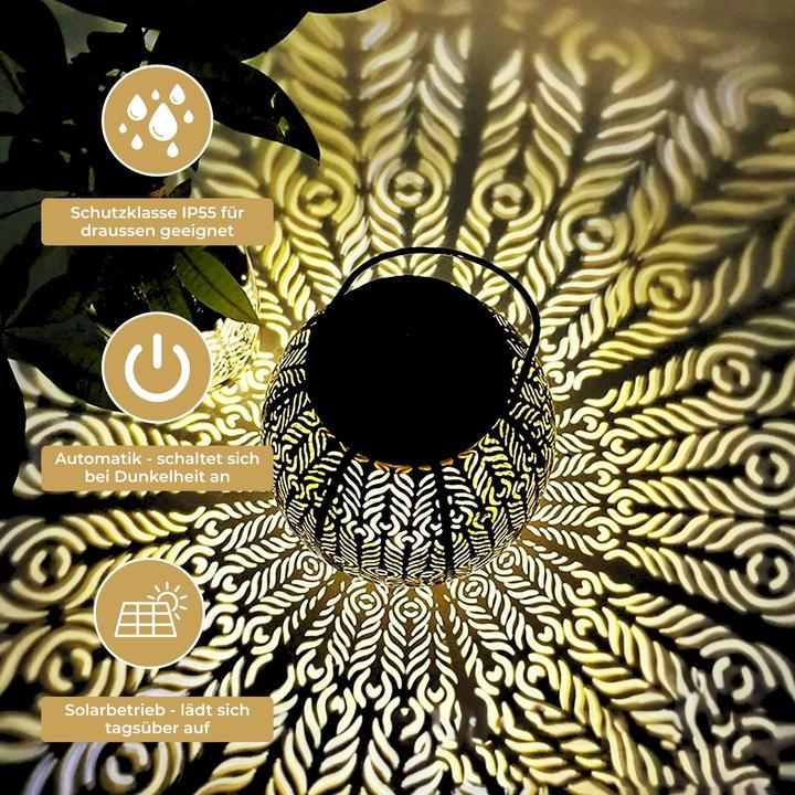 Image du produit Hermex Outdoor Solarleuchte LED Laterne Solarlampe Solarlaterne Gartenlaterne