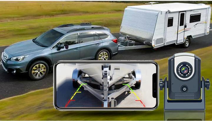 Produktbild Werkstein Magnetische WiFi Funk Auto Rückfahrkamera