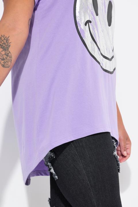 Actual product image Angel of Style A-line t-shirt with metallic smiley (46)