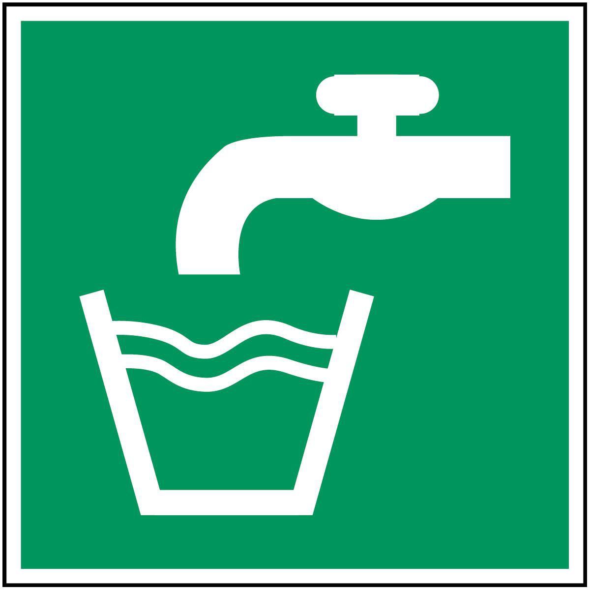 Brady, Sicherheitskennzeichnung, ISO-Sicherheitsschild - Trinkwasser