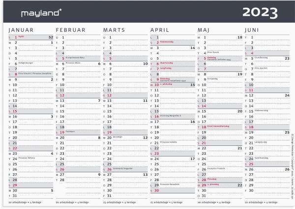 Mayland-Burde Calendrier A5 moderne 2023 (A5)