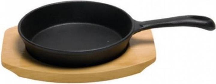 Nouvel Hot Pan Röstipfanne mit Bambusteller (Bratpfanne, Gusseisen)