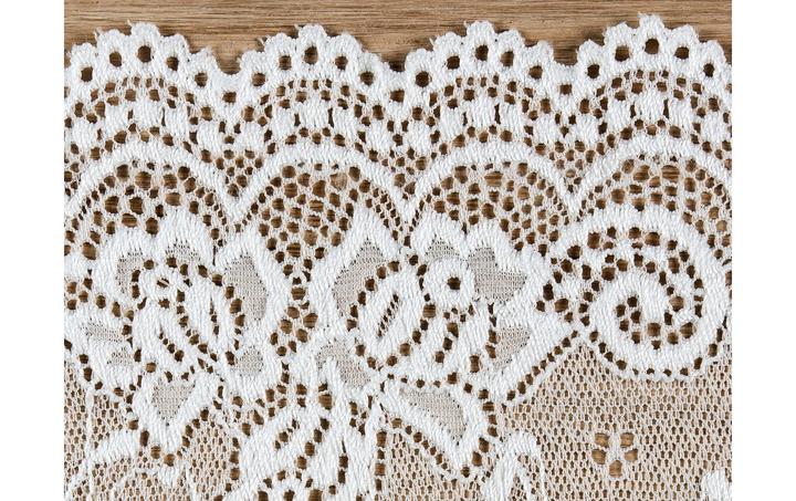 Actual product image Partydeco Fabric lace 15 x 900 cm, White