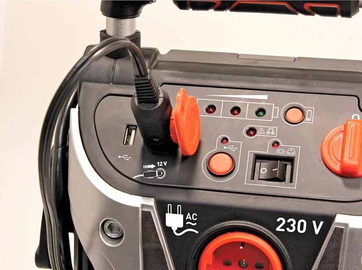 Actual product image Black & Decker Jump starter VG11, with 8.27 bar compressor