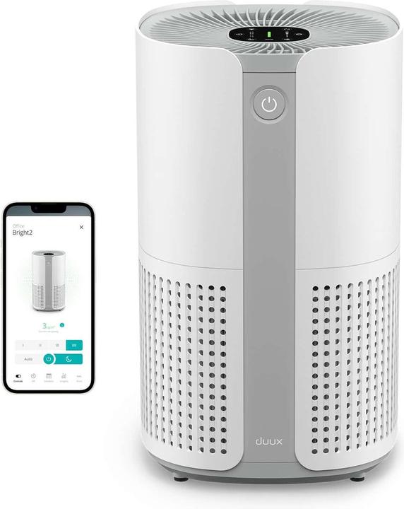 Duux Bright 2 Smart Luchtreiniger - 210 CADR geschikt voor 42m² - Air Purifier met (42 m²)