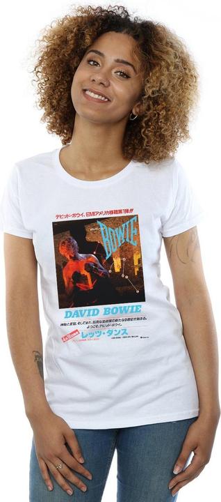 Actual product image David Bowie Womens/Ladies Asian Poster Cotton T-Shirt (S)