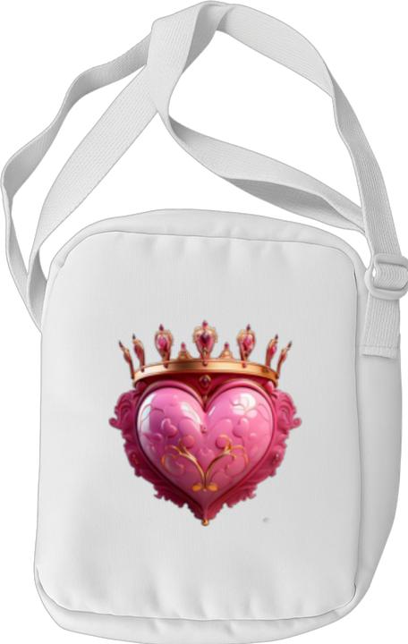 Produktbild Bügelbilder Schul & Freizeitsrucksack-Set Herz mit Krone (15 l)