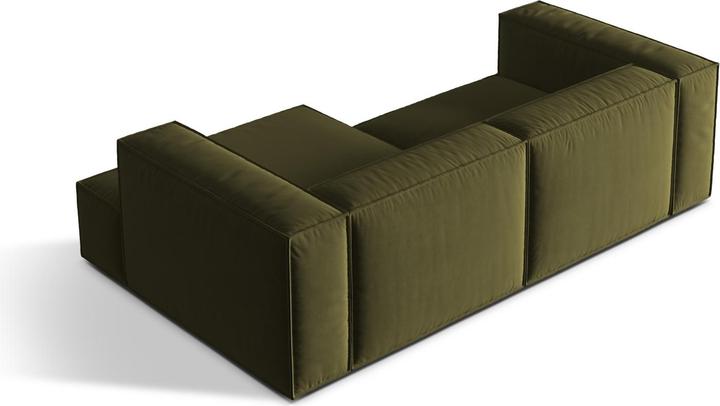 Image du produit Micadoni Canapé D'Angle Droit Modulaire, "Nuria", 3 Places, 147x252x72 Fabriqué en Europe (Canapé d'angle, Canapé modulaire)