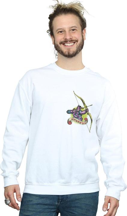 Immagine prodotto Hawkeye Tattoo Breast Print Felpa Uomo (4XL)