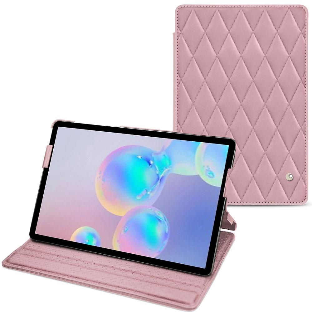 Noreve Lederschutzhülle horizontal (Galaxy Tab S6), Tablet Hülle, Rosa