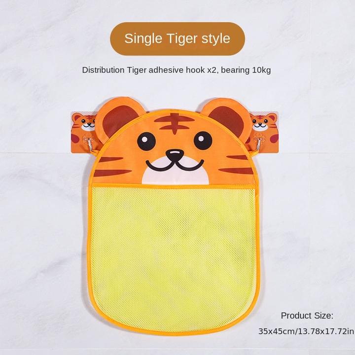 Actual product image Activity Board Cartoon bath storage mesh bag, bath and water play toy storage bag, mesh bag