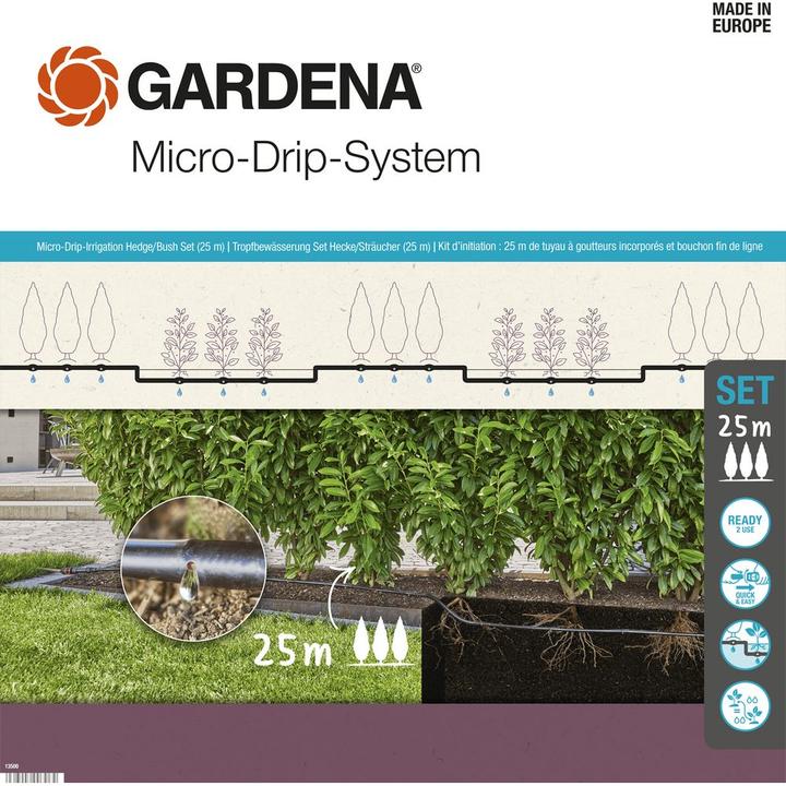 Productafbeelding Gardena Micro-Drip-System Set Hagen/struiken 25m (Set druppelirrigatie)