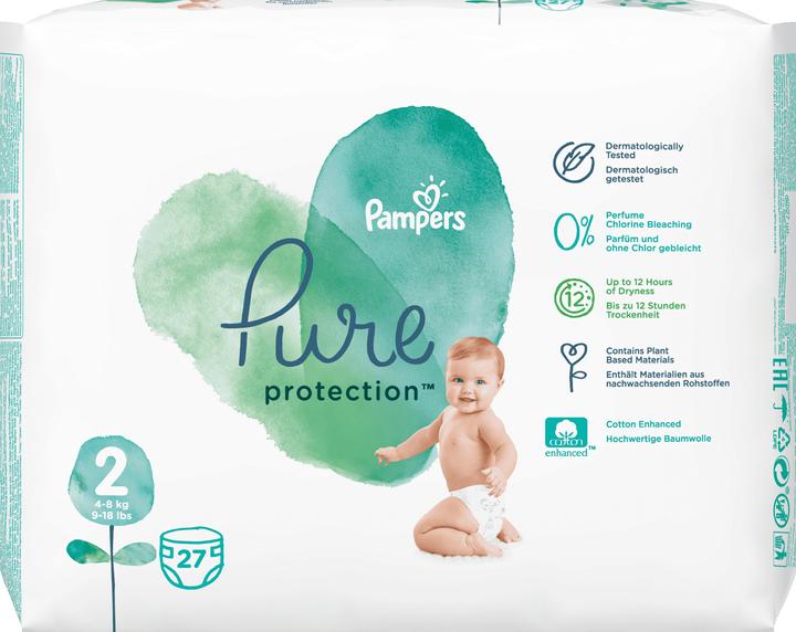 Image du produit Pampers Protection pure (Taille 2, Pack, 27 pcs)