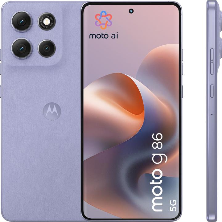 Produktbild Motorola Moto G86 (256 GB, Cosmic Sky, Lilac, 6.67", SIM + eSIM, 5G)