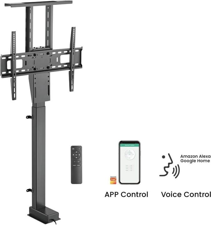 Actual product image Maclean Uchwyt do telewizora MC-866T, elektryczny, wysuwany, TUYA (Table)