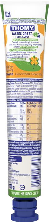 Nährwerte und Zutaten THOMY Senf mit Honig (100 g)