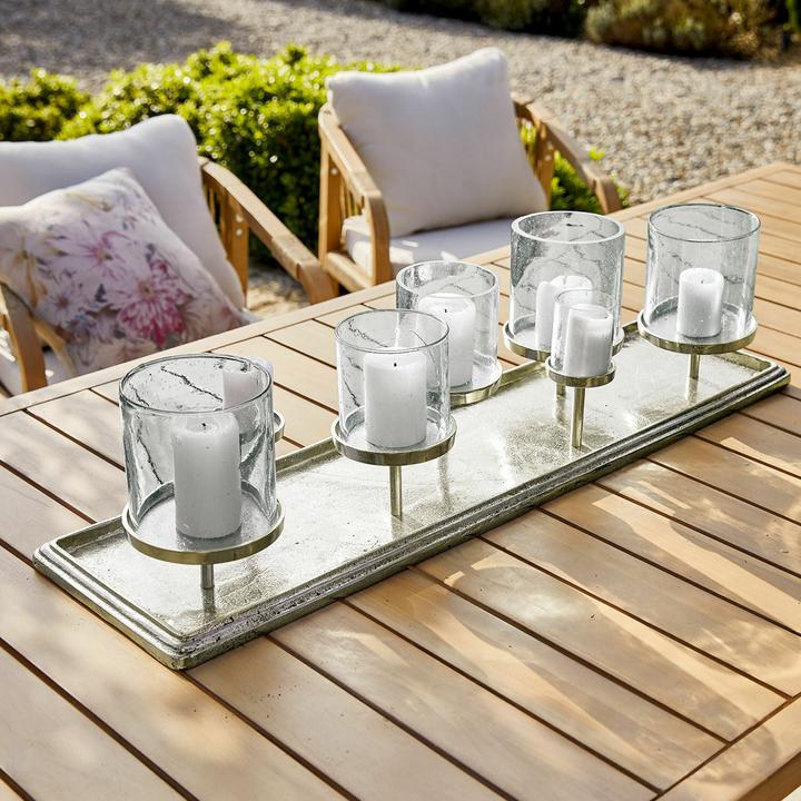 Produktbild Loberon Kerzentablett Devonne silber