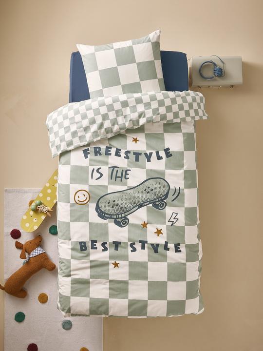 Image du produit Vertbaudet Kinder Bettwäsche-Set FREESTYLE mit Recycling-Baumwolle