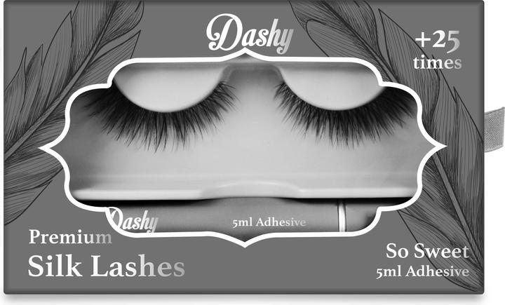 Actual product image Dashy Premium Silk Lashes + 5 ml Adhesive So Sweet (Artificial eyelashes)