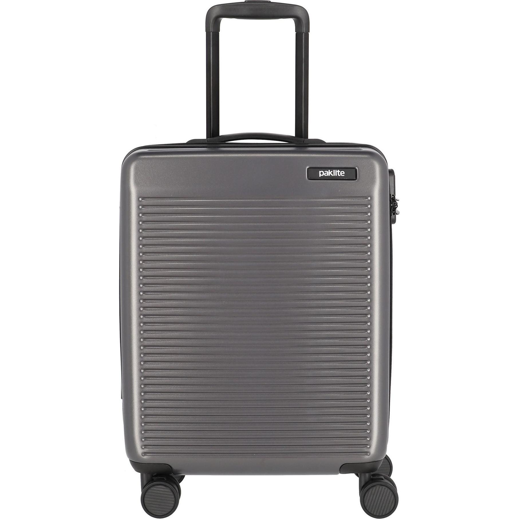 Paklite, Koffer, Sienna 4 Rollen Kabinentrolley S 55 cm, Grau, (37 l, Handgepäck (bis 50l))