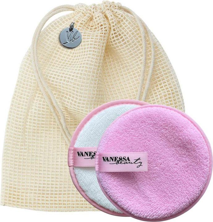 Image du produit Vanessa Beauty Set de pads en microfibre avec sac de lavage (Lait nettoyant)