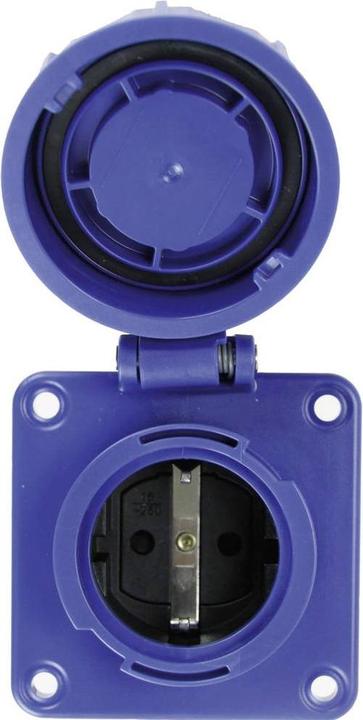 Actual product image PCE 20352-8b Socket outlet with hinged cover 16A 3p 250V IP66/68 Nautilus