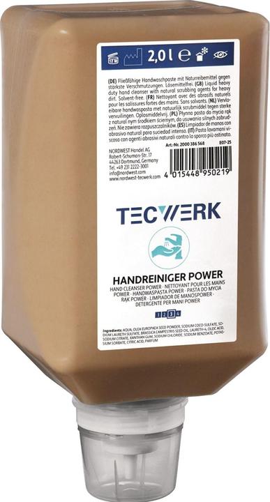 Immagine prodotto Tecwerk Handreiniger Power 2 l seifenfrei, lösemittelfrei, parfümiert (Sapone liquido, 2000 ml)