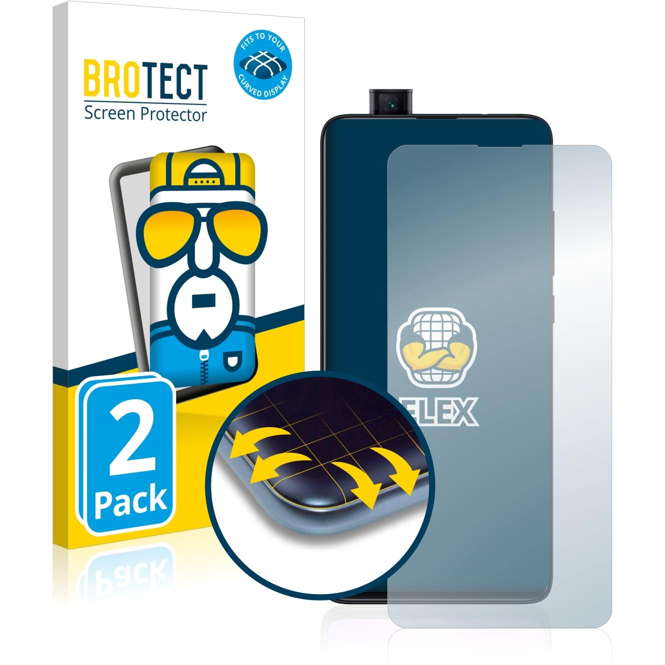 Thumbnail - BROTECT Full-Cover Displayschutz (2 Stück, Xiaomi Mi 9T), Smartphone Schutzfolie, Transparent