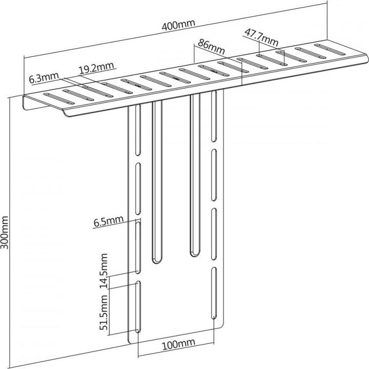 Actual product image Maclean Holder with shelf for camera NanoRS RS464 (Wall)