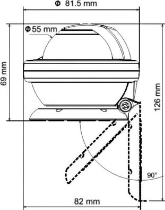 Actual product image Plastimo Offshore 55 Compass, black