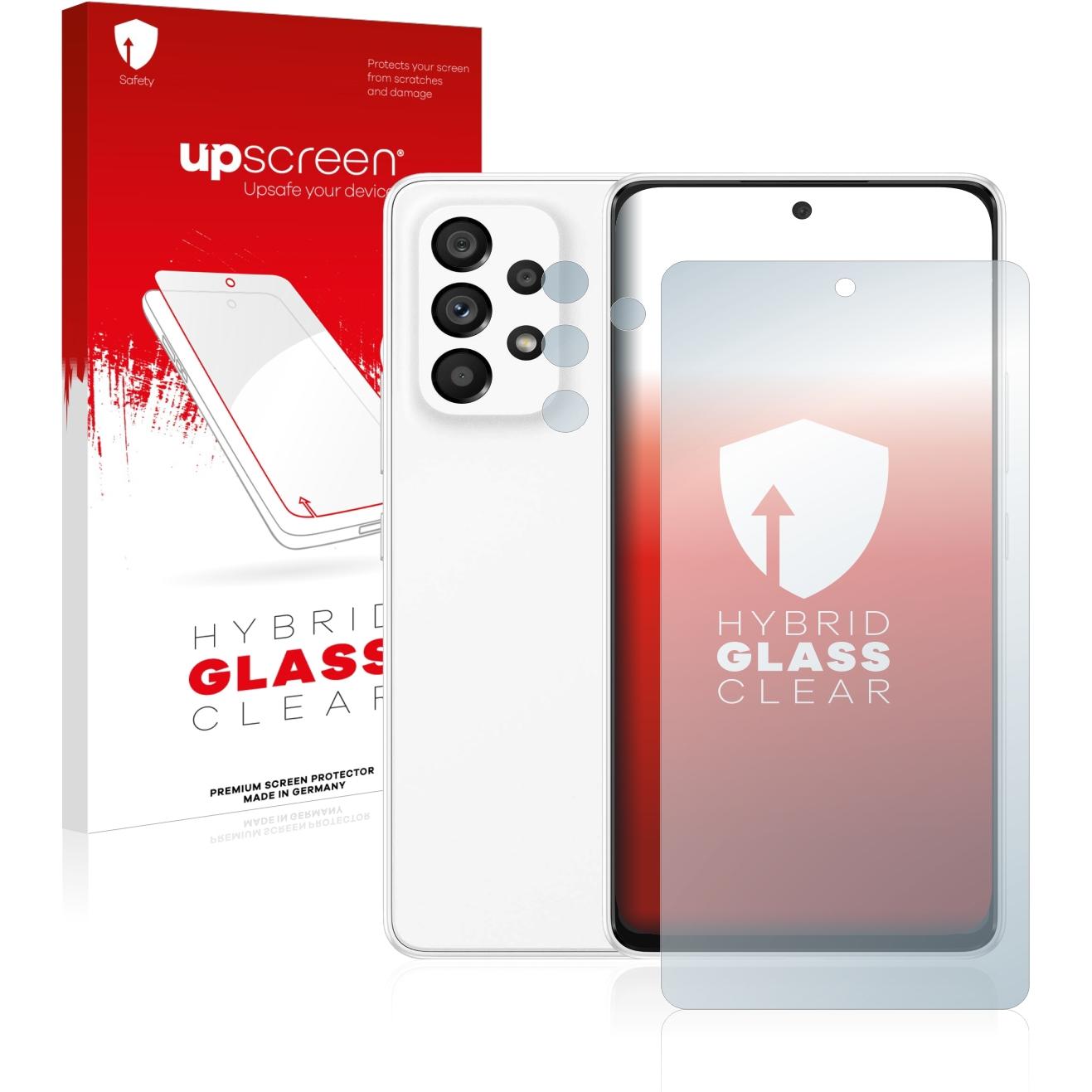 upscreen Scratch Shield Panzerglasfolie (1 Stück, Samsung Galaxy A53 5G), Smartphone Schutzfolie, Transparent