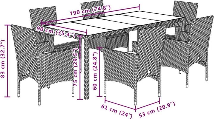 Actual product image vidaXL Kendre (190 cm)